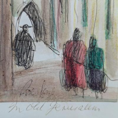 In Old Jerusalem Art Work Signed