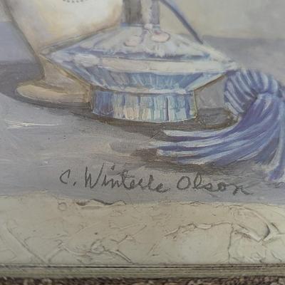 Framed C. Winterle Oslon Bathroom Prints
