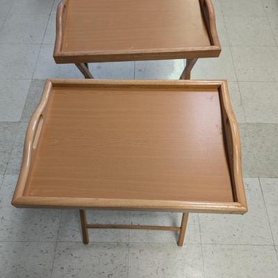 Pair Of TV Trays With Stands