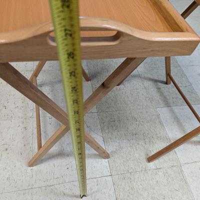 Pair Of TV Trays With Stands