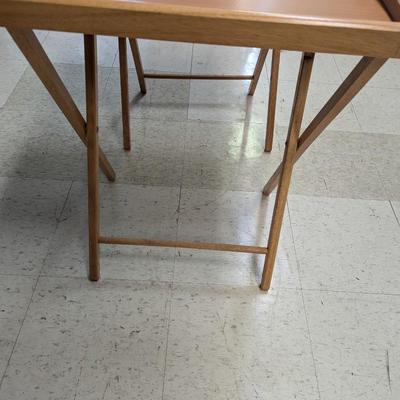 Pair Of TV Trays With Stands