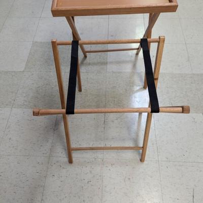 Pair Of TV Trays With Stands