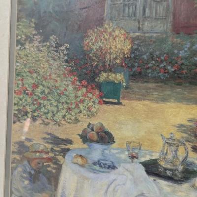 Framed "Luncheon" Work Of Art