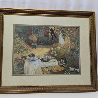 Framed "Luncheon" Work Of Art