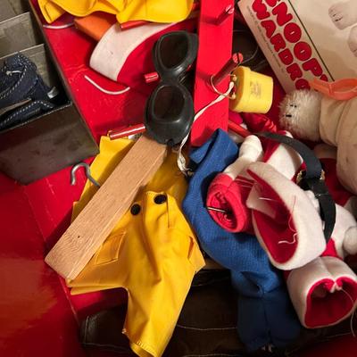 Vintage Kids Toys Lot - Snoopy, Barney, Elmo