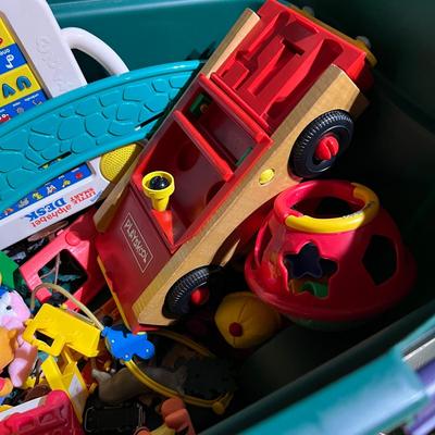 Vintage Kids Toys Lot - Snoopy, Barney, Elmo