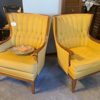 Lot 9: Yellow Chairs