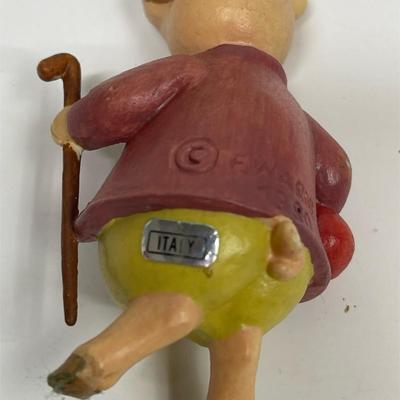 Pig Lot - Framed pint, Framed Cross-stitch, wood puzzle, glass figurines. ceramic figurines etc