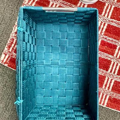 Misc Household Lot - square mat and 2 storage containers