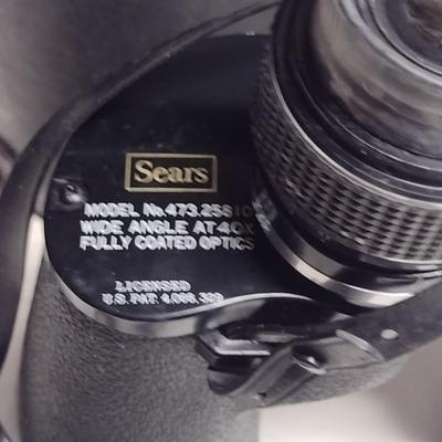 Sears Discoverer Zoom 10x 40x60mm Binoculars with Case