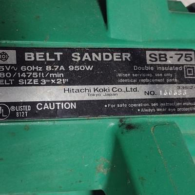 Hitachi Belt Sander- Model SB-75- In Working Condition