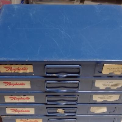 Raybestos Metal Storage Boxes with Contents (Choice B)
