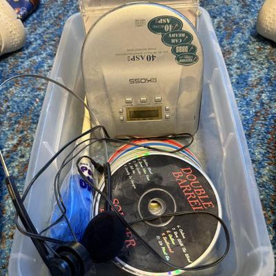 CD’s, headphones & portable cd player