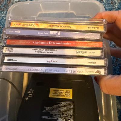 CD’s, headphones & portable cd player