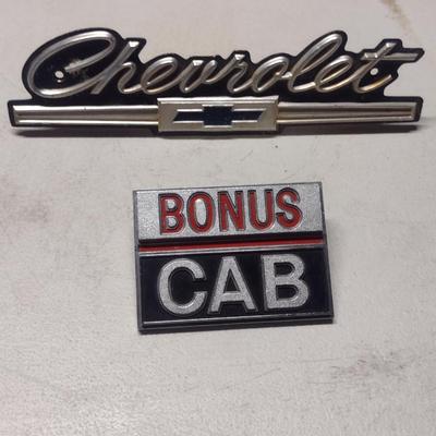 Pair of Vintage Chevrolet Emblems