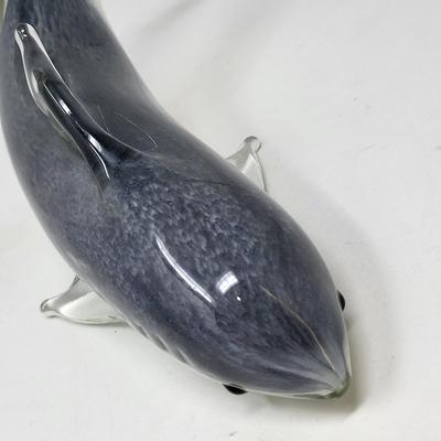 HD Designs 9" Art Glass Shark Sculpture