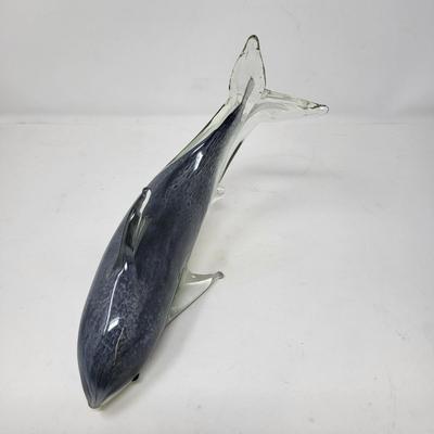 HD Designs 9" Art Glass Shark Sculpture