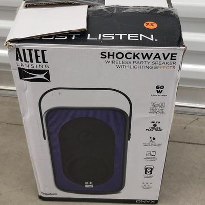 Altec Lansing Shockwave Wireless Lighting Effects Party Speaker