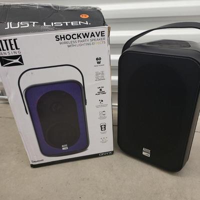 Altec Lansing Shockwave Wireless Lighting Effects Party Speaker