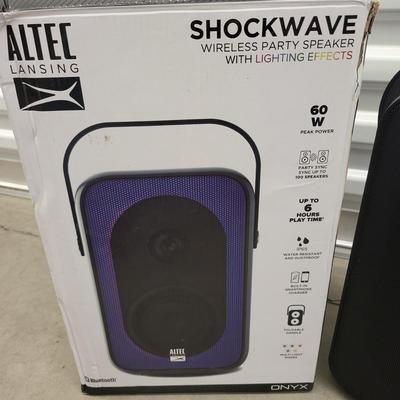 Altec Lansing Shockwave Wireless Lighting Effects Party Speaker