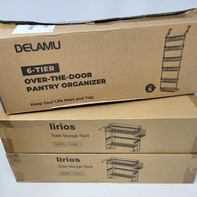 Storage Shelf Organizers Lot of (4)