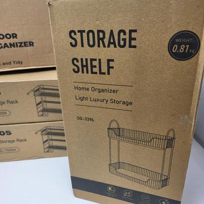 Storage Shelf Organizers Lot of (4)