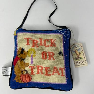 Classic Pooh Trick or Treat Door Hanger Pillow