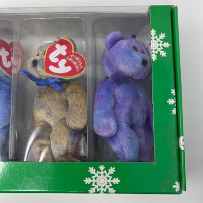 TY Heart Bear & Jingle Beanie Babies