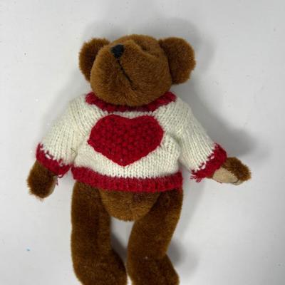TY Heart Bear & Jingle Beanie Babies