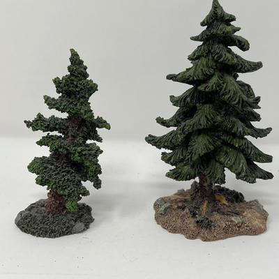 Boyds Village Accessories- Trees, Books, Fences
