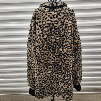NWT Two LuLaRoe Camo & Animal Print Fleece Pullovers 3XL