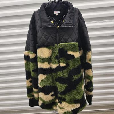 NWT Two LuLaRoe Camo & Animal Print Fleece Pullovers 3XL