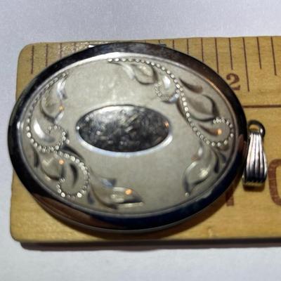 Vintage Large Baromod Sterling Silver .925 Locket/Pendant Preowned in Very Good Condition.