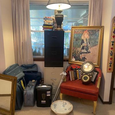 Lot 13: Office / Art, Vintage clock & More
