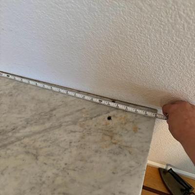 Lot 50 - Small Marble Top Cabinet