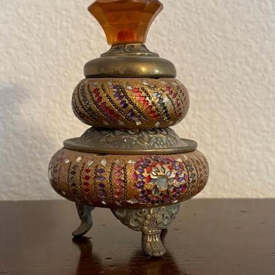 Lot 48 - Ancient Art of Mosaico Talisman Keeper Jewelry Box from India