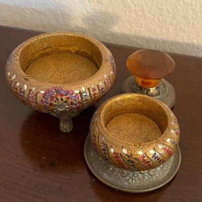 Lot 48 - Ancient Art of Mosaico Talisman Keeper Jewelry Box from India