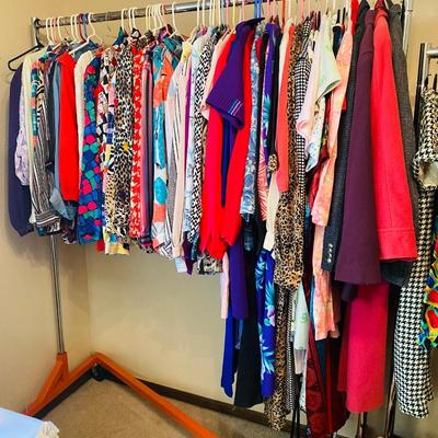 Sale Photo Thumbnail #102: - Racks & shoe shelving aren’t included. Please leave velvet hangers behind.

NO CHERRY PICKING or taking ONLY the items you want and leaving the rest! Please arrive with enough time to load. Bring boxes/any tools to assemble/dolly/people to help load/e