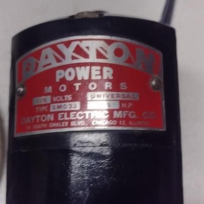 Dayton Power Motor (1/15 HP) and Foot Pedal with Drafting Erasing Machine (#25)