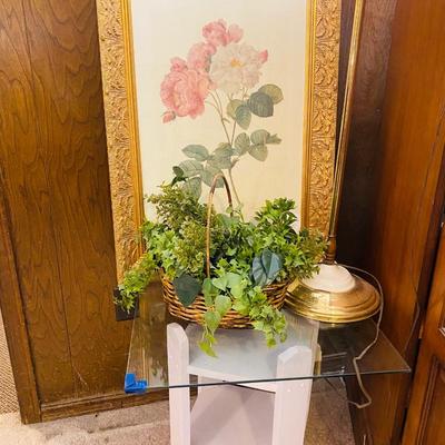 Lot 23: Entertainment Center, Art, MCM lamp & More