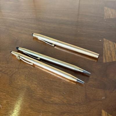 Lot 35 - Cross Pens and Pencil Gold colored