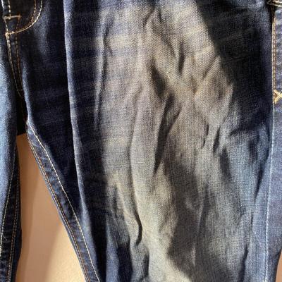 Arias denim jeans, M4 low rise boot. 36/34