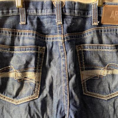 Arias denim jeans, M4 low rise boot. 36/34