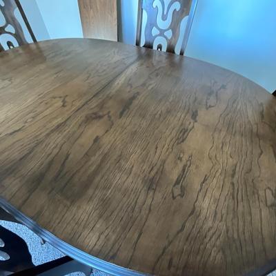 Vintage Table includes stow away leaf, and Chairs 1966