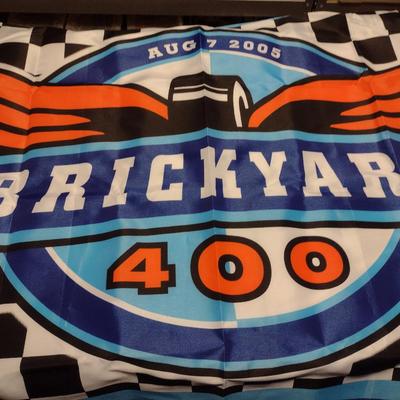 Pair of Racing Flags- Brickyard 400 (2007) and #24 Jeff Gordon