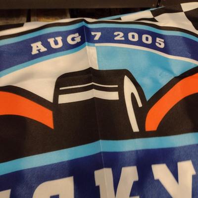 Pair of Racing Flags- Brickyard 400 (2007) and #24 Jeff Gordon