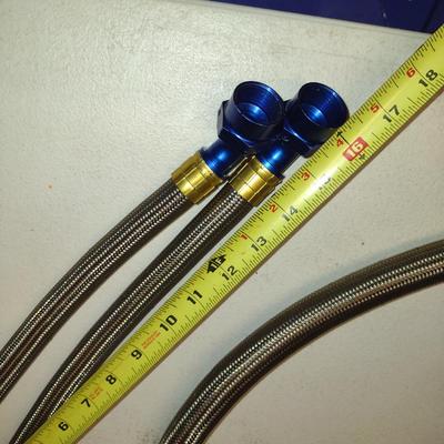 Braided Automotive Pressure Hose- Assorted Lengths and Fittings (#36)