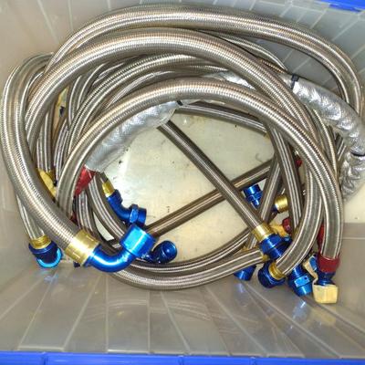 Braided Automotive Pressure Hose- Assorted Lengths and Fittings (#37)