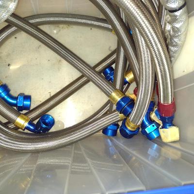 Braided Automotive Pressure Hose- Assorted Lengths and Fittings (#37)