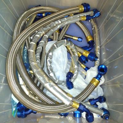 Braided Automotive Pressure Hose- Assorted Lengths and Fittings (#39)